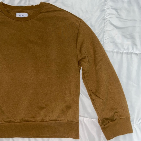 Women's Crewneck - ZARA - Olive - US Small - Basics - Picture 1 of 7